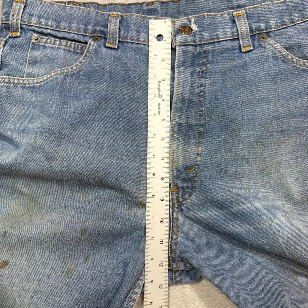 Vintage Levi's Jeans Mens 36x34 (Fits 35x33) Blue Bootcut Faded Distressed Work